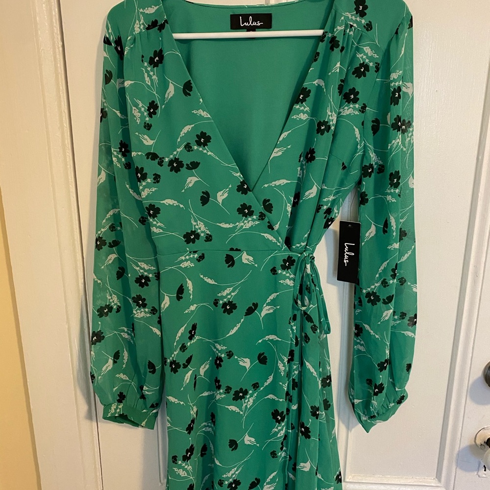Green wrap dress - Lulu’s